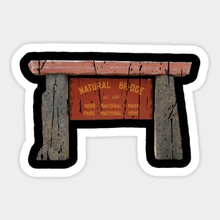 NATURAL BRIDGE YOHO NATIONAL PARK Sticker